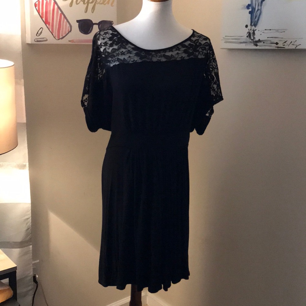 Black with Lace Dress. Size 2X